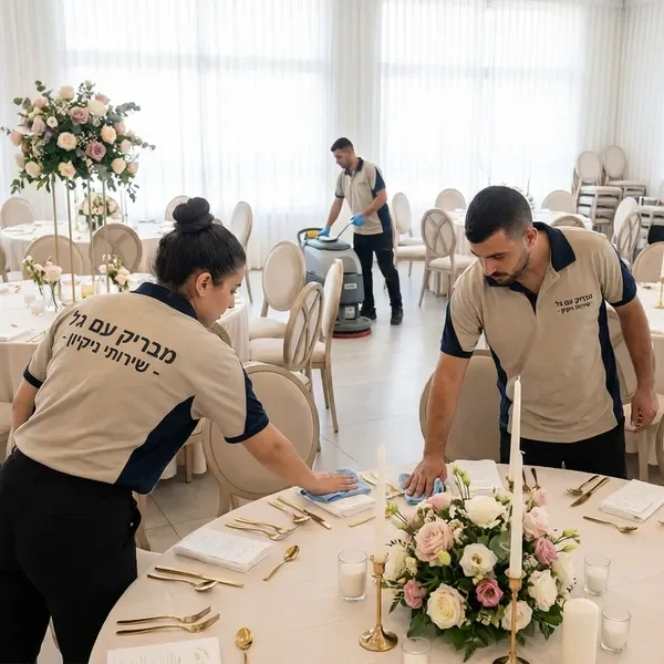 ניקיון אחרי אירועים מקצועי